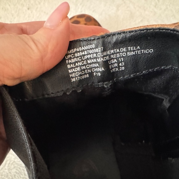 Scoop: Leopard Heeled Boots—Lug sole, size 11 - Picture 5 of 5